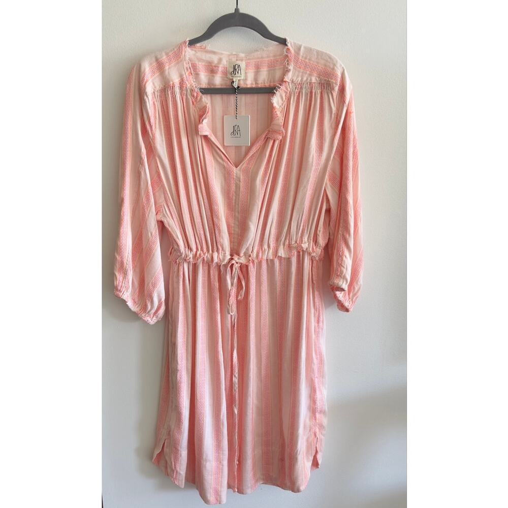 NWOT: dRA Los Angeles - Lightweight, Pink, Striped, Drawstring Dress (small)